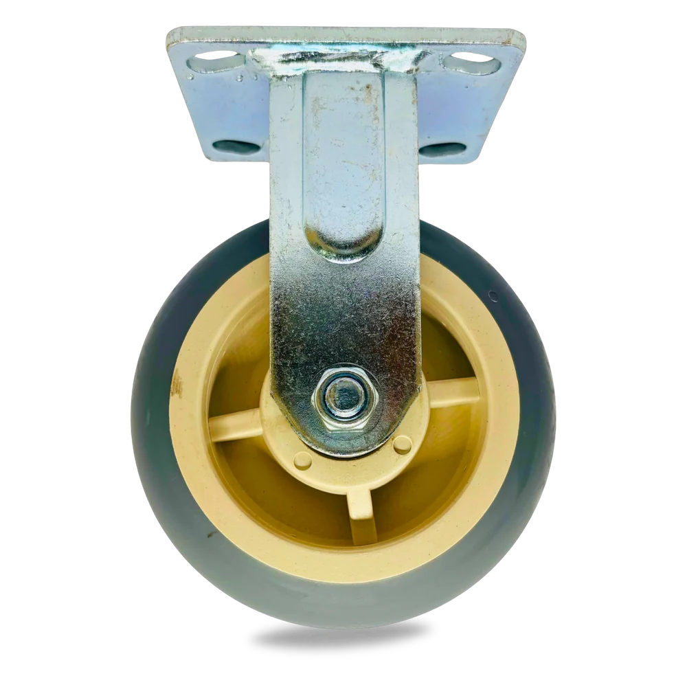 TPR castor wheel fixed with fabricated steel bracket, 300Kgs